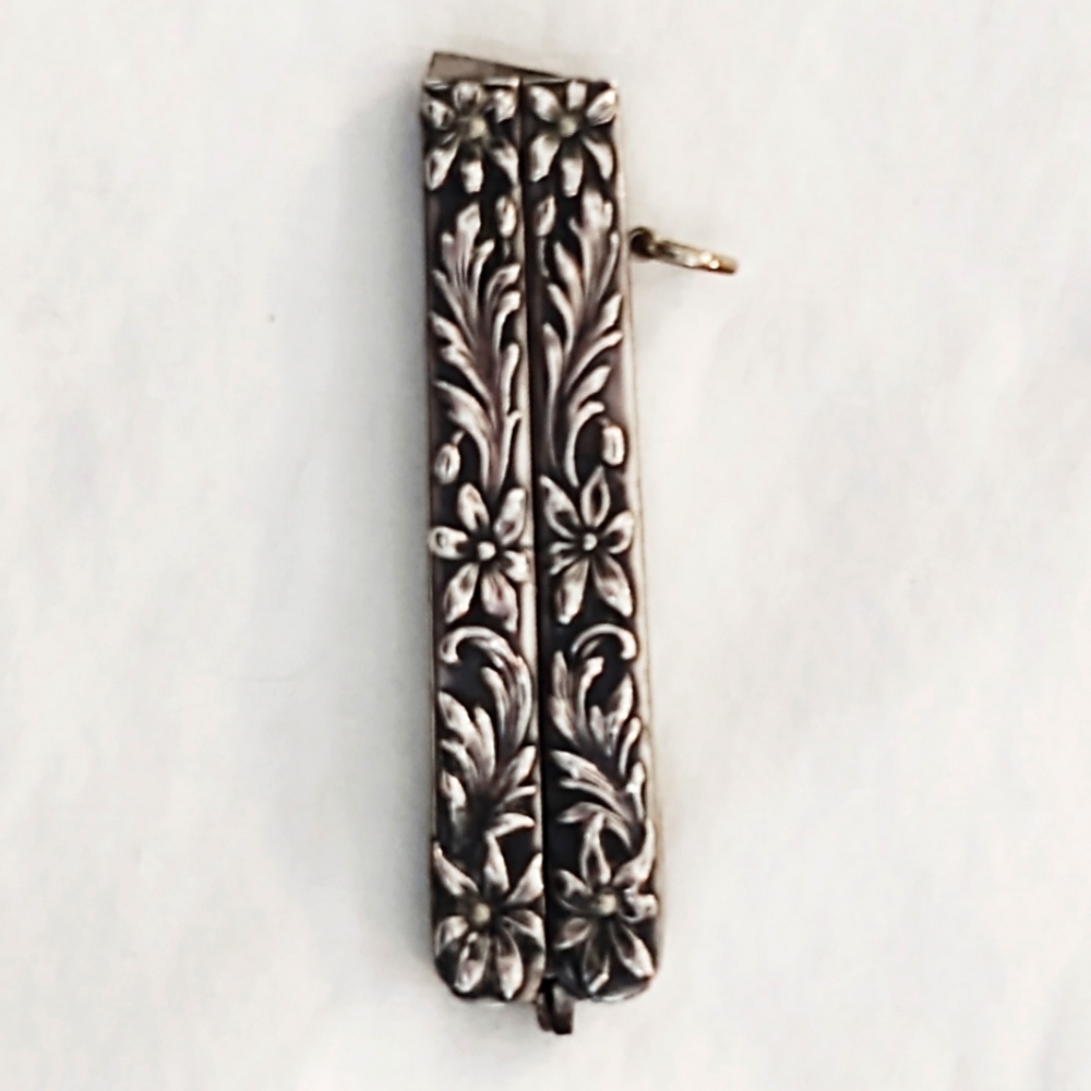 Antique Sterling Silver Handled Folding Scissors